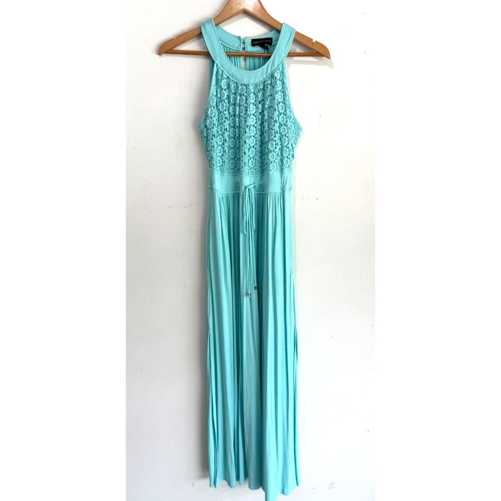 Dana Buchman maxi dress boho embroidered timeless summer beach vacation women 8
